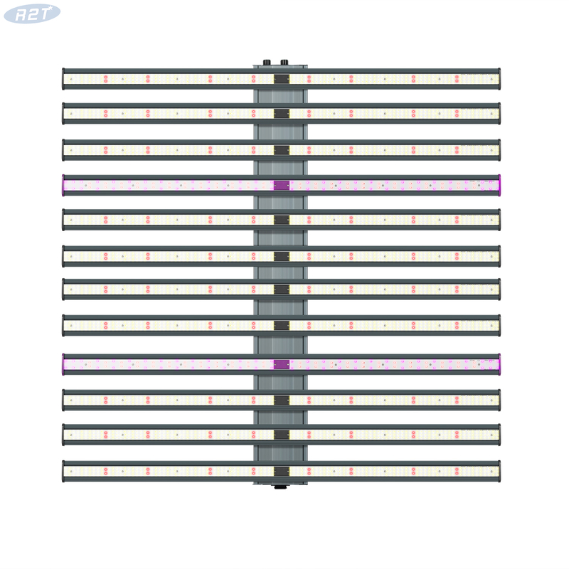 R2TВодонепроницаемый 2 отдельных канала OEM по разумной цене, светодиодный светильник для выращивания растений, 1200 Вт, 12 бар для выращивания медицинских растений
