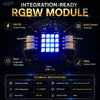 16-Cree XML2 RGBW светодиодная алюминиевая плата (24 В/70 мм) | Изготовленная на заказ печатная плата высокой мощности - R2T промышленность